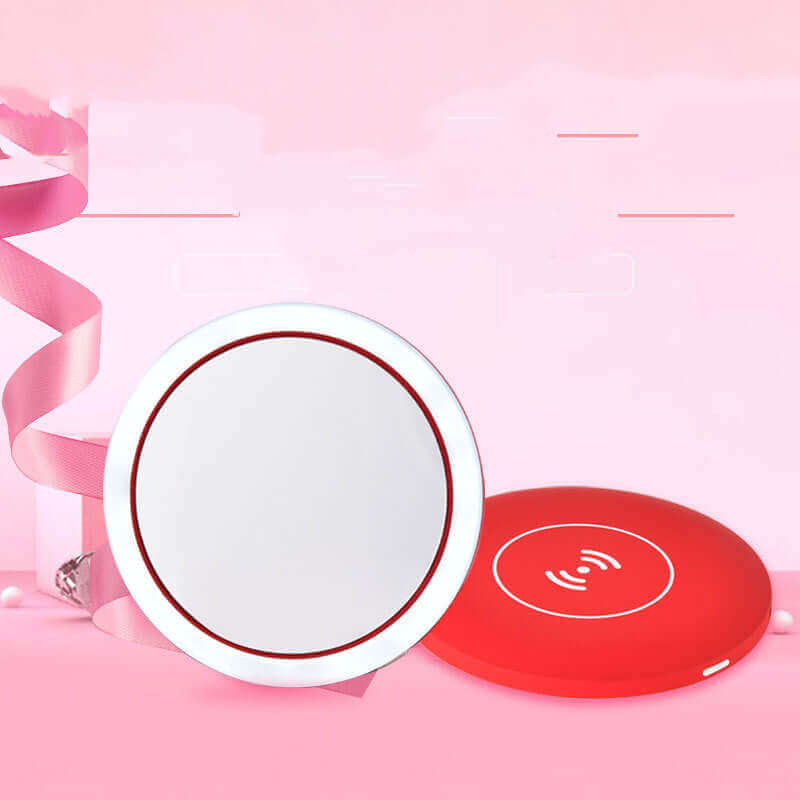 Wireless Charging LED Makeup Mirror Portable Smart Makeup Mirror