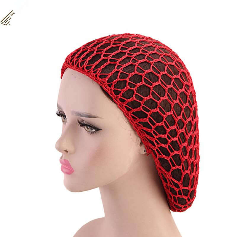 Ladies Hand Crocheted Drooping Hair Net, Hair Care Long Net Bag, Mesh Night Cap