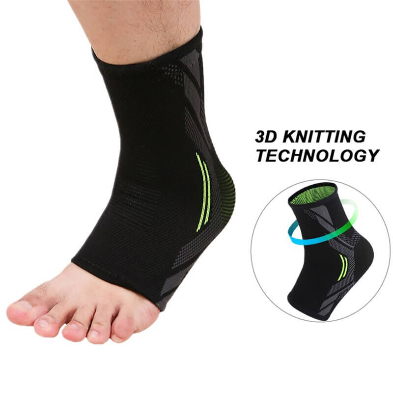 Knitted stretch ankle support