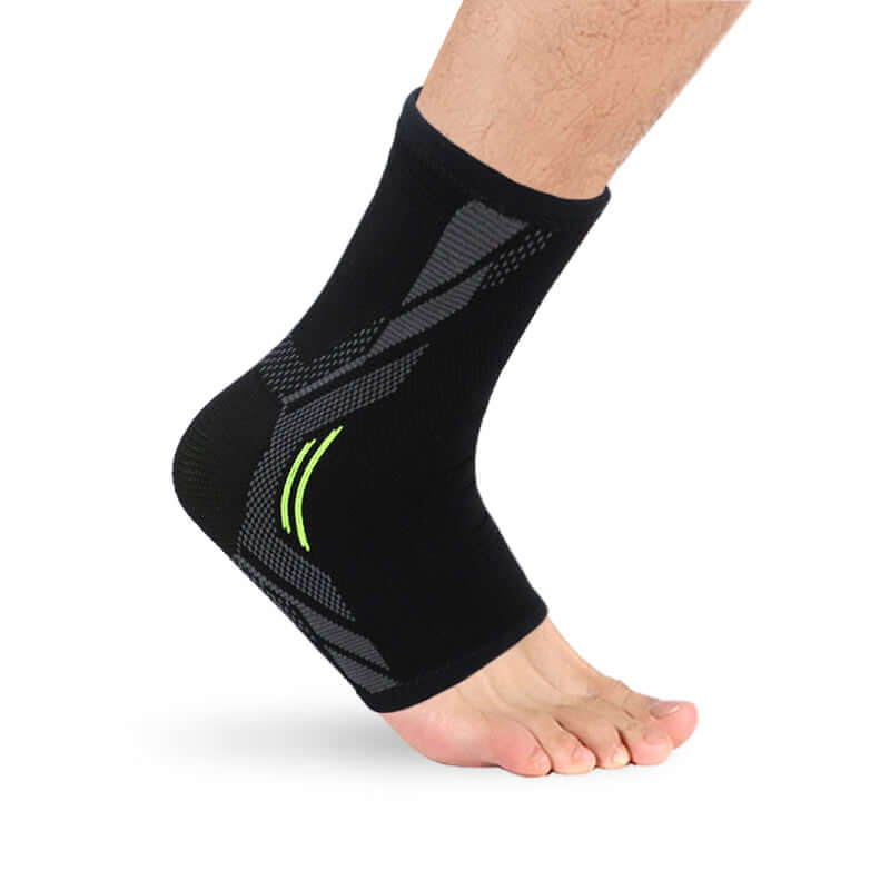 Knitted stretch ankle support