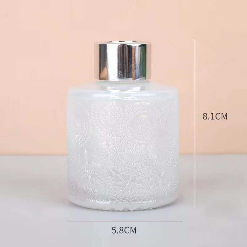 100ml Glass Fragrance Bottle Carved