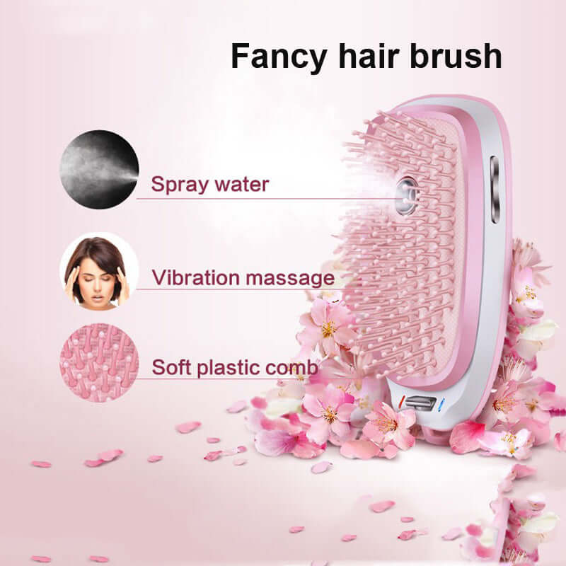 Electric Head Massage Comb Steam Anti-static Hair Care Lithium Battery