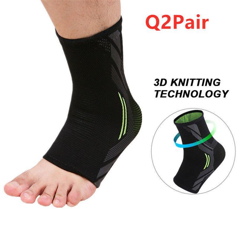 Knitted stretch ankle support