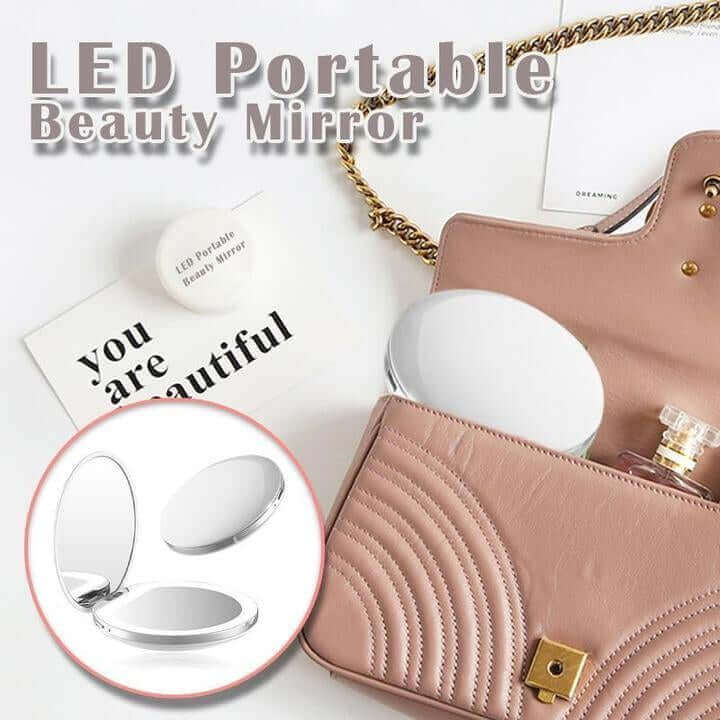 Portable LED Makeup Mirror + Wireless Charger - Magic Momma